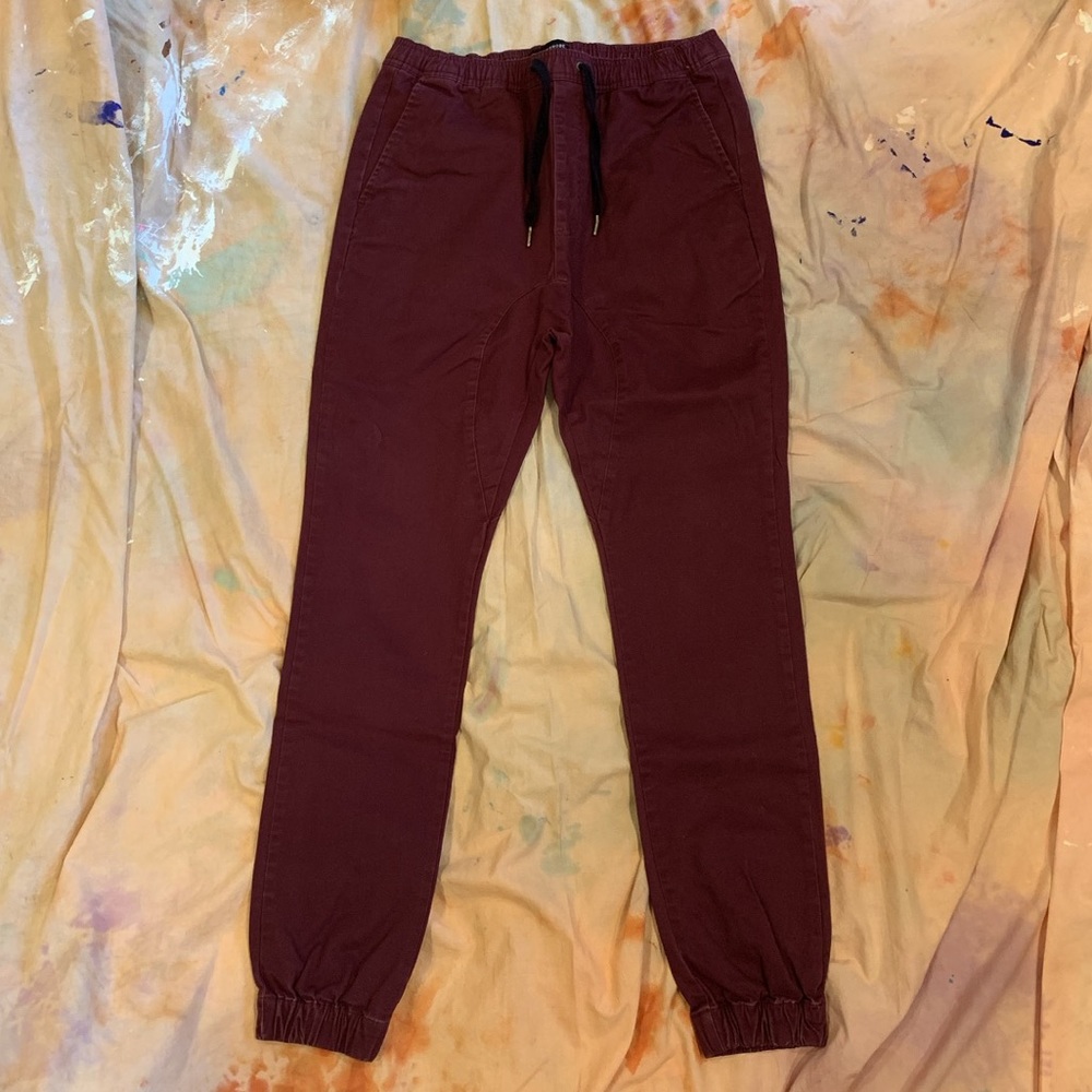 Zanerobe maroon jogger